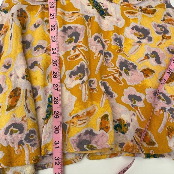 Free People || Glow Up Mini Dress Floral in Yellow 4 - Picture 6 of 8